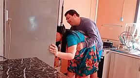 Caught Her Fucked Bent Over in Kitchen by Huge Cock!