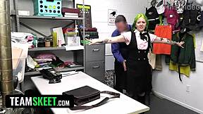 i can't believe this cute alt girl with braces got roughed up and facialed for shoplifting pov