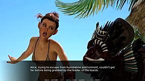 Blonde beach bitch spreads shaved pussy for outdoor cumshot play