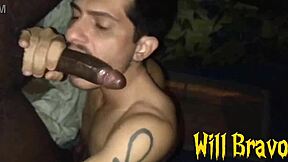 grindy cruising bbc bareback creampie after sloppy deepthroat suck