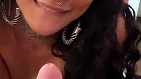 i love this curly brunette's flexible pov deepthroat and cum on ass