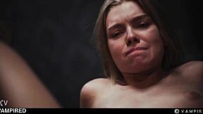 what if cute blonde falls under vampire spell for total lesbian slave submission?