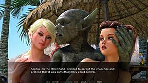 Blonde beach bitch spreads shaved pussy for outdoor cumshot play