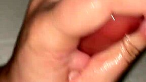 I jerk off my huge dildo pov with eager amateur handjob strokes