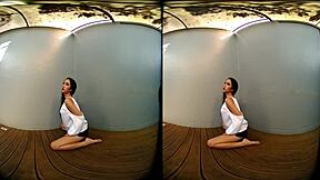 Damn! Young Asian Goddess Teases Petite Tits and Feet for You