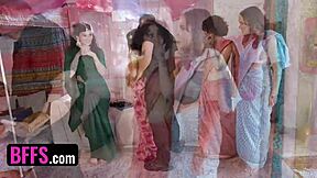 i went to this indian party blindfolded then it turned into a wild group rip and fuck fest