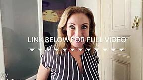 stepmom sucks cock deep then bends for doggy in coffee shop bathroom pov