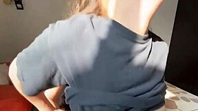 damn this skinny teen's tight pussy takes big cock creampie morning fuck before work... hot!