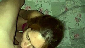 Stepsister Delivers Sloppy Home Blowjob POV