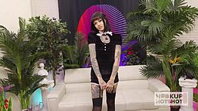 Tattooed supermodel craves extreme anal hookup