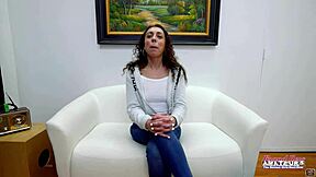 sexy brunette mercedez sucks rides monster cock handjobs rimjobs to swallow hot cum