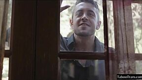 beautiful shemale seduces adorable ladyboy date into horny fucking session