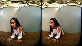 Damn! Young Asian Goddess Teases Petite Tits and Feet for You