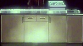 Hentai Babe Bent Over Kitchen Counter for Deep Anal Doggy Pounding