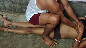 indian bhabhi's hairy pussy pounded hard by village stud!