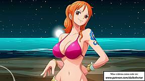 nami from one piece whispers joi asmr in spanish gets intense