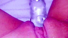 Curious coed squirts huge on glass toy – you won't believe the orgasm!