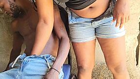 Dripping Wet Pussy Gets Roughly Fucked Under Steps with Loud Moans and Creampie Finish