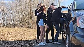 florane russell and emily pink in wild group fuck