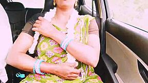 Beautiful Indian Aunty Fucks Young English Boy with Dirty Telugu Talks on Long Drive