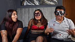 New cuckquean watches husband fuck juicy latina in front of her!