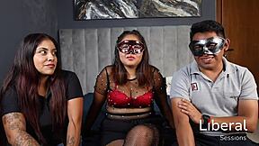 New cuckquean watches husband fuck juicy latina in front of her!