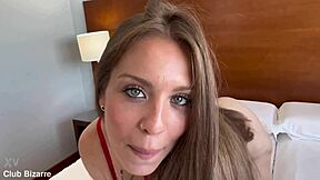 rubi storm's blue eyes water during brutal deepthroat