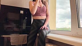 Russian Stepmom Blows and Rides Stepson's Monster Cock in Homemade POV with Subtitles