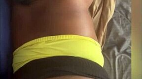 Black Amateur Couple Bent Over Doggystyle Pussy Fucking Slut on Sofa Couch