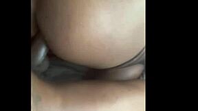 Black Amateur Couple Bent Over Doggystyle Pussy Fucking Slut on Sofa Couch