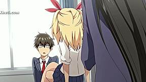 Anime hentai hardcore with big ass bent over doggystyle creampie blowjob