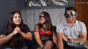 New cuckquean watches husband fuck juicy latina in front of her!