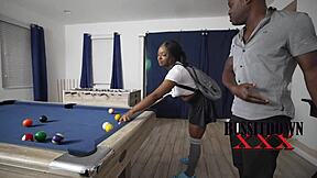 College brat bends over for stepdad's big cock doggystyle deepthroat face fucking creampie