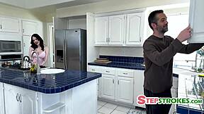 Stepdaughter's Panties Ignite Daddy's Threesome with Lustful Milf Mommy!