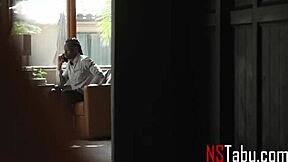 Hotwife Seduce Cuckold Hubby's Handyman With Big Tits Body