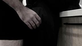 her kitchen counter tempts my girlfriend's curves