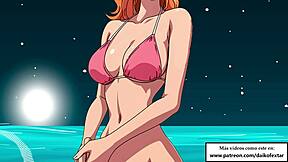 nami from one piece whispers joi asmr in spanish gets intense