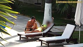 super sexy venezuelan model rides cock hard in jacuzzi then shower