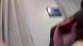 Discovering Joyful Moments of Self-Exploration and Relaxation in the Warm Living Room Setting with Curvy Ebony Beauty