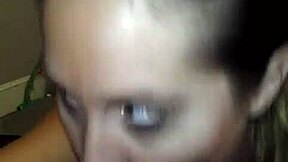 watch milf sarah swallow huge load after savage cock sucking for hubby