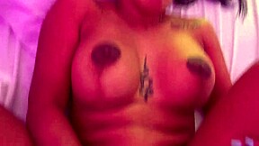 Stepmom's huge tits bounce as son bends her for deep anal creampie