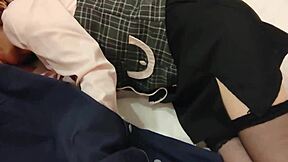 😩 kunni makes ol assistant moan wild... creampie cosplay blowjob sex!! 💦