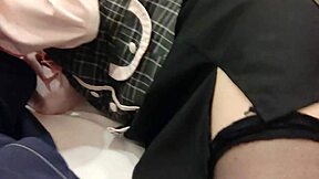 😩 kunni makes ol assistant moan wild... creampie cosplay blowjob sex!! 💦