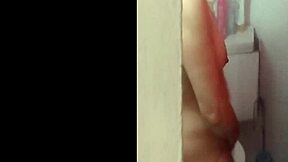 Wow, spying this big-titted Colombian in the shower makes me upload even more!