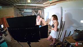 behind scenes luara amaral niece hits first orgasm creampie with bettohfitness binho ted