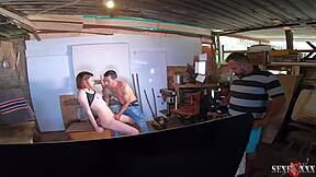 behind scenes luara amaral niece hits first orgasm creampie with bettohfitness binho ted