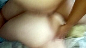 Chubby Brazilian milf bends over as her hot pussy gets fucked doggystyle hard