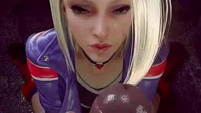 i'm overwhelmed by athletic ass handjob exploding in epic facial cumshot animation