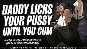 dirty talk audio boyfriend gently licks moist pussy easing stressful day moans