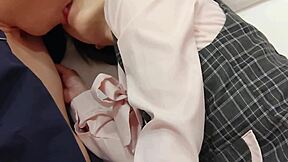 😩 kunni makes ol assistant moan wild... creampie cosplay blowjob sex!! 💦